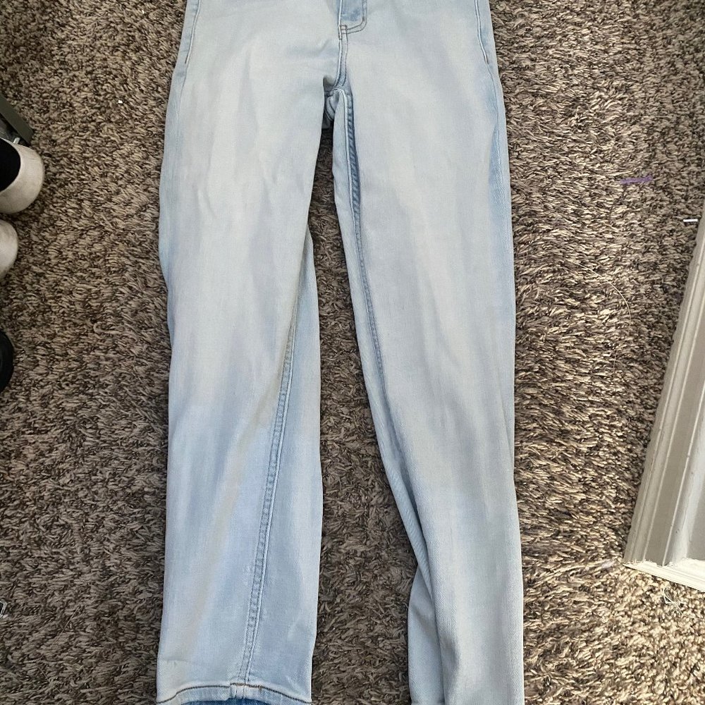 light blue jeans